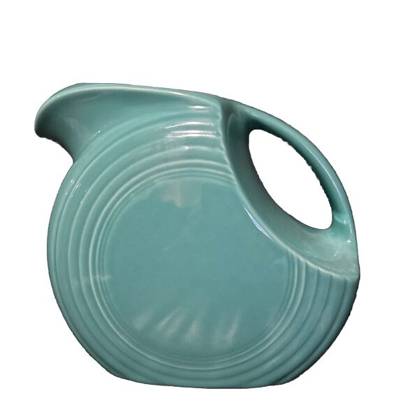 Fiestaware HLC Turquoise Disk Fiesta Pitcher 67 ounces Mint Made in the USA - Picture 4 of 9